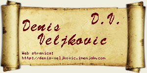 Denis Veljković vizit kartica